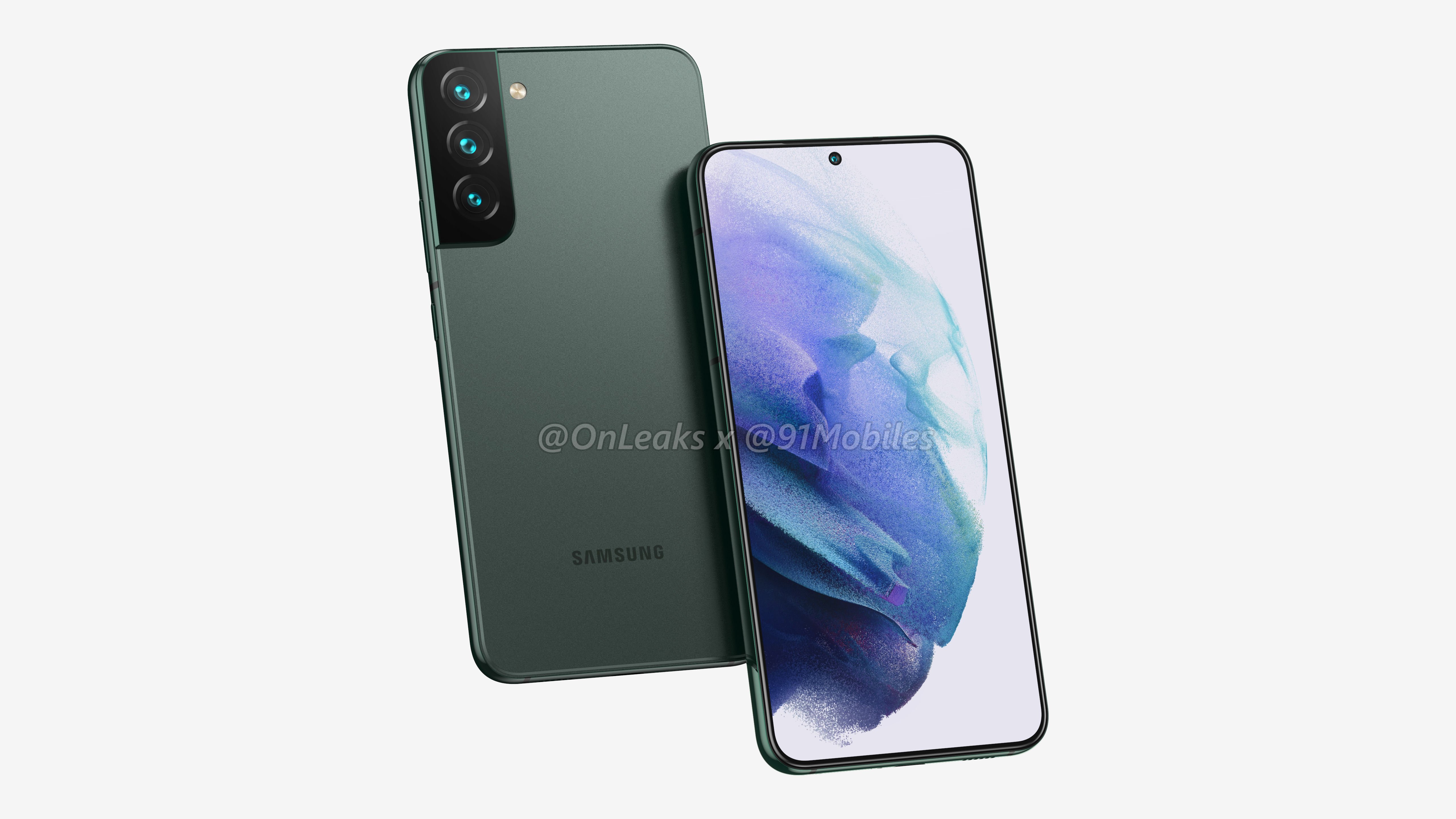 Samsung Galaxy S22 Plus renders by 91mobiles/OnLeaks