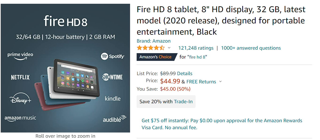 Fire HD 8 Tablet