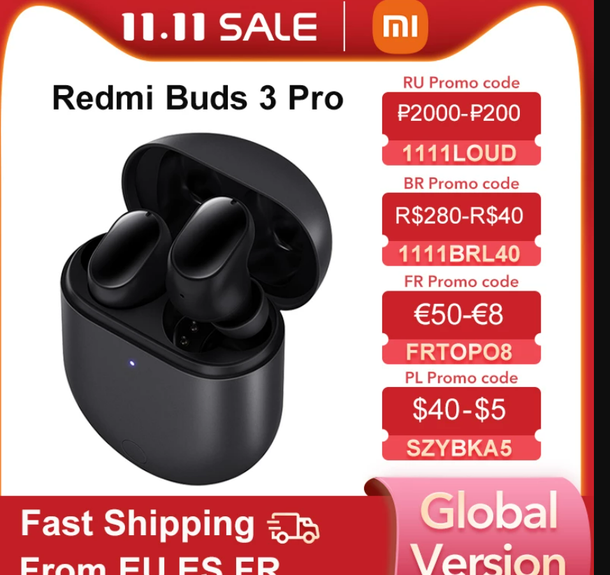 11.11 redmi buds 3 pro