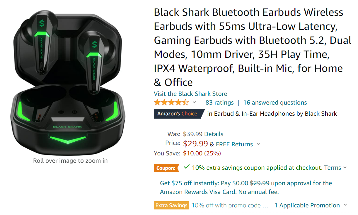 Black Shark Lucifer T1 Earbuds