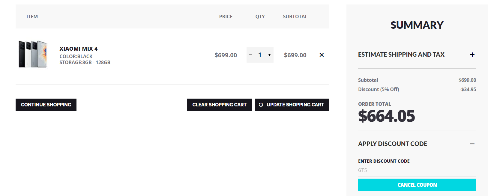 giztop xiaomi mix 4 deal