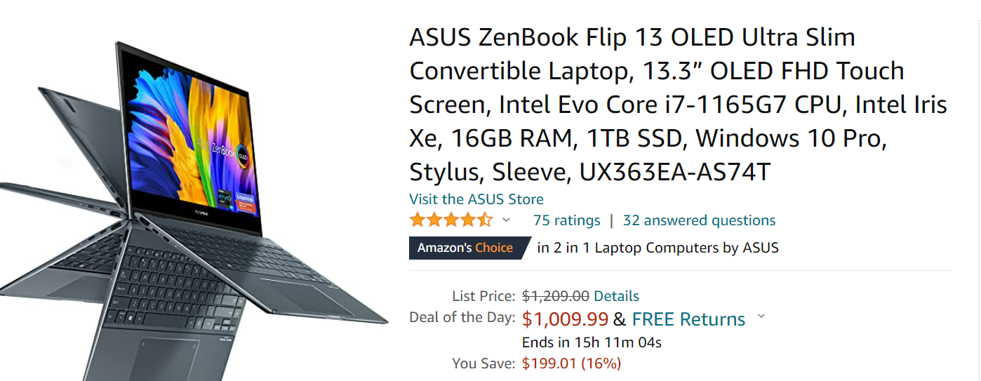 Asus ZenBook Flip 13 OLED