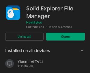 Solid Explorer Android TV