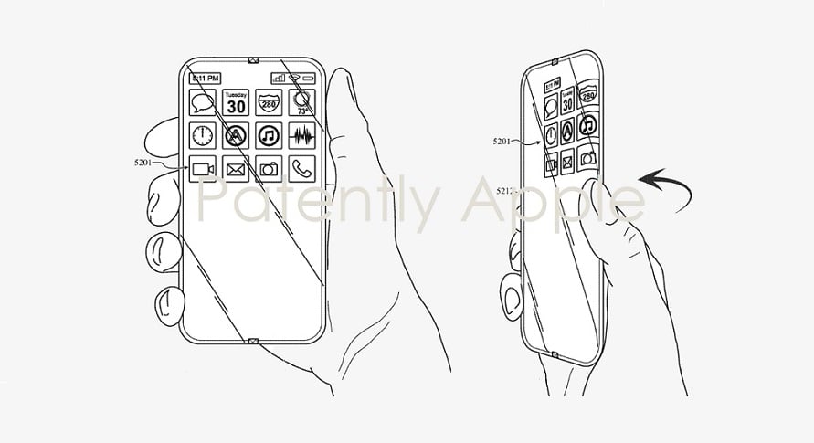 apple iphone all glass wraparound display concept
