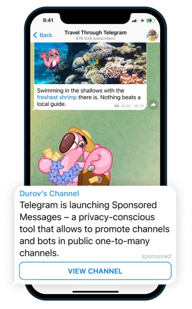 telegram sponsored messages