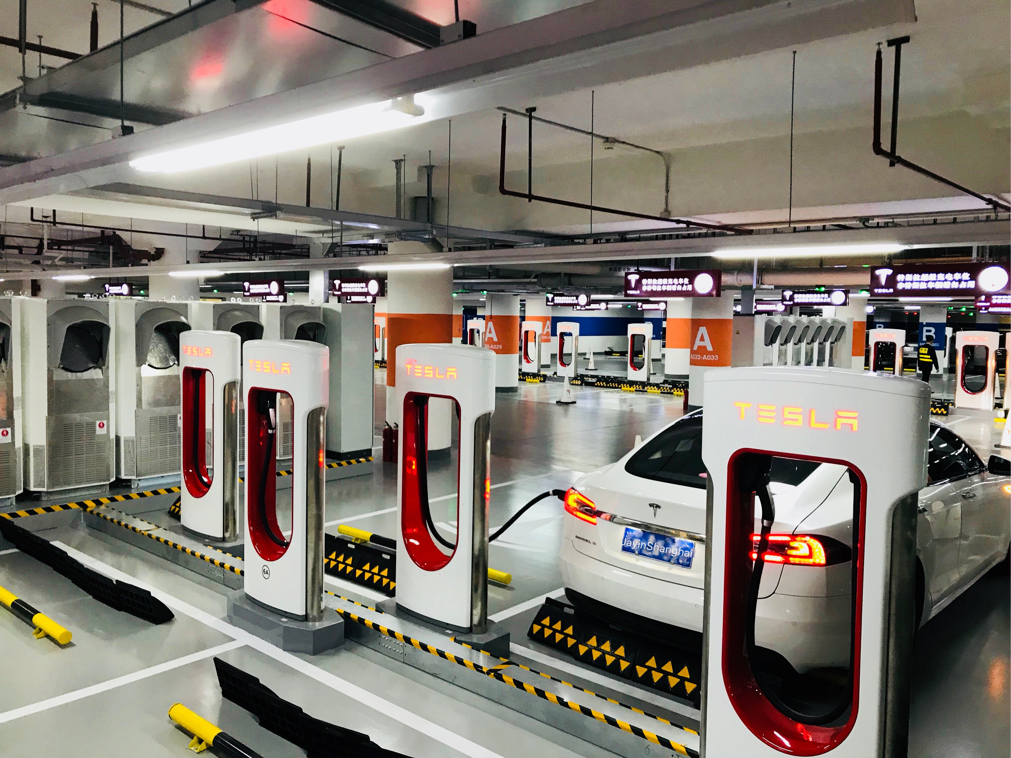 tesla supercharger shanghai