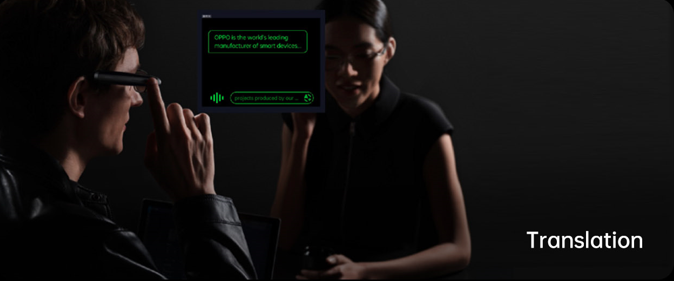 OPPO Air Glasses translation feature