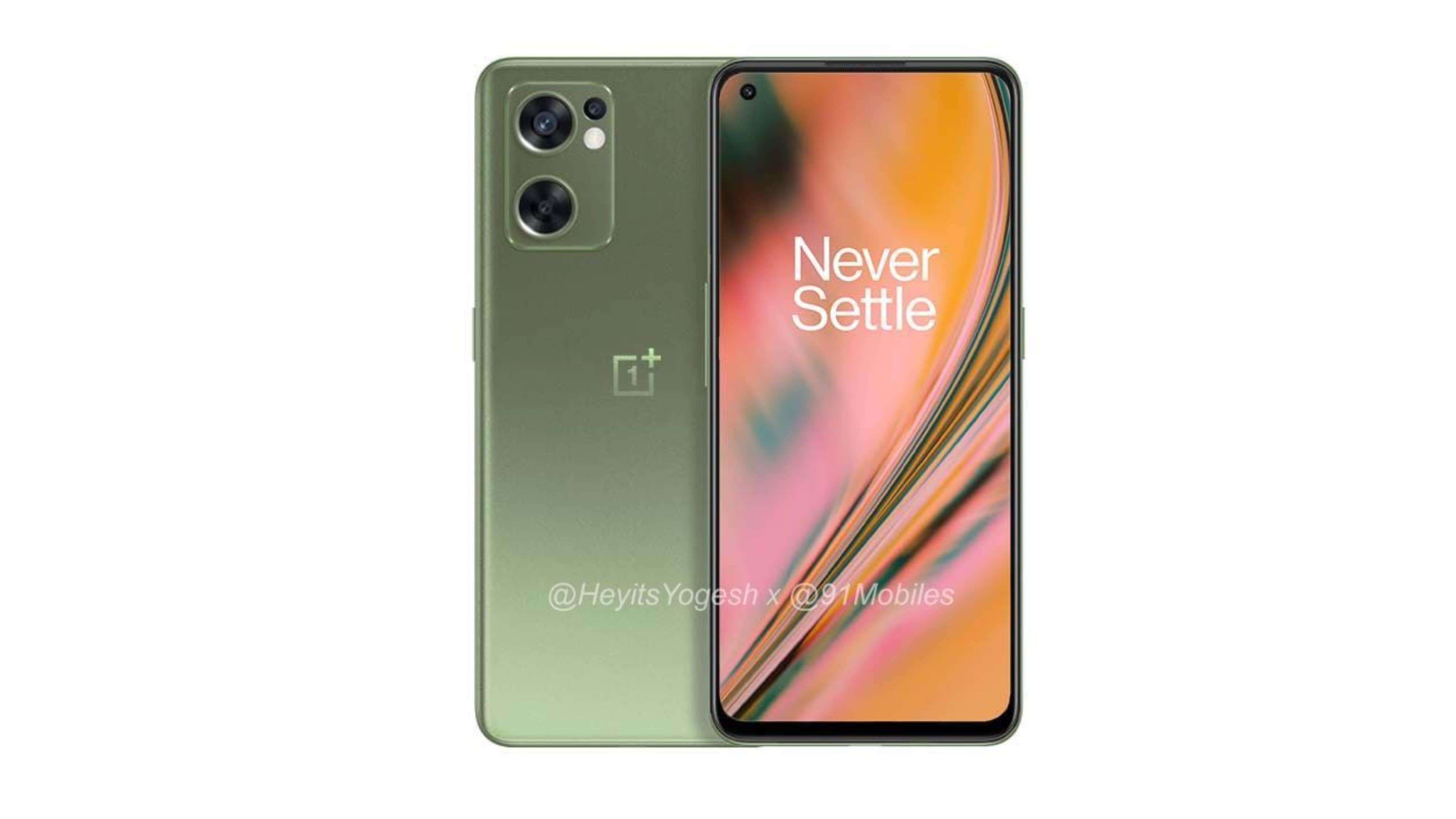 Утечка рендеров OnePlus Nord 2 CE