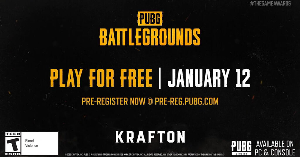 PUBG: Battlegrounds goes free-to-play January 12 – PlayStation.Blog