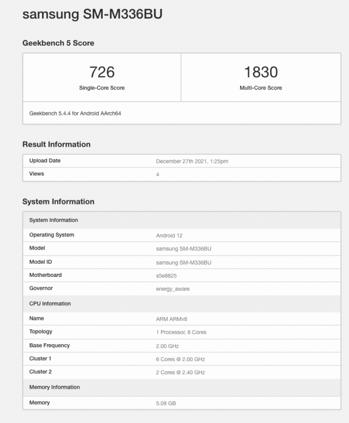 Samsung Galaxy M33 5G