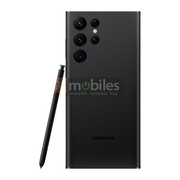 Samsung Galaxy S22 Ultra Render (Black)