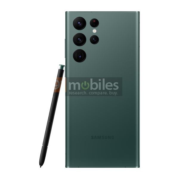 Samsung Galaxy S22 Ultra Render (Green)