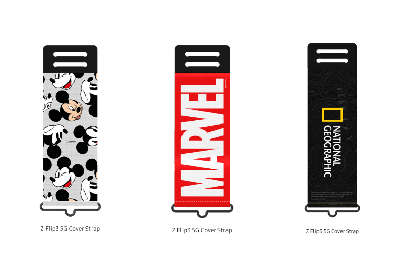 Samsung Galaxy Z Flip 3 Disney Marvel National Geographic Cover Strap