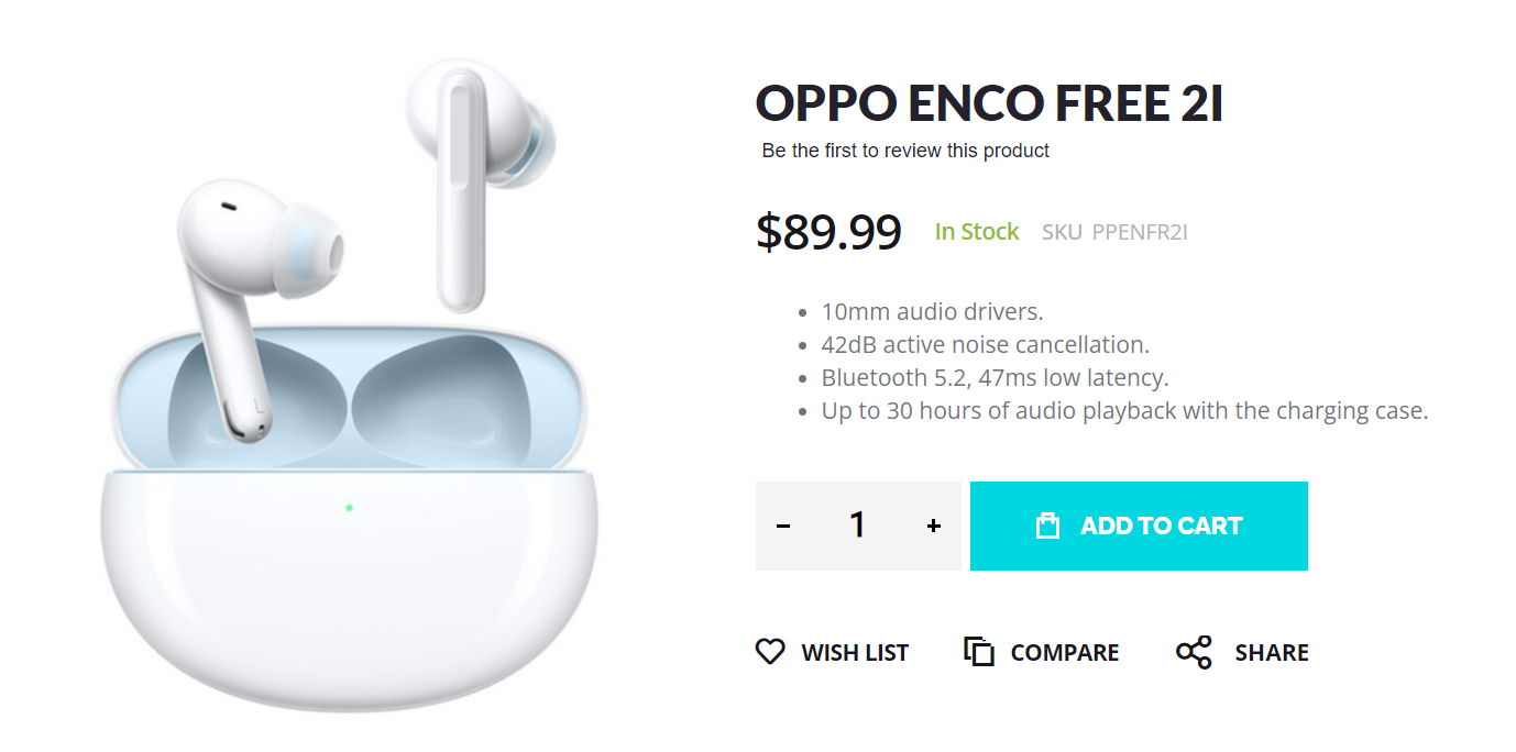 OPPO Enco Free 2i Earbuds