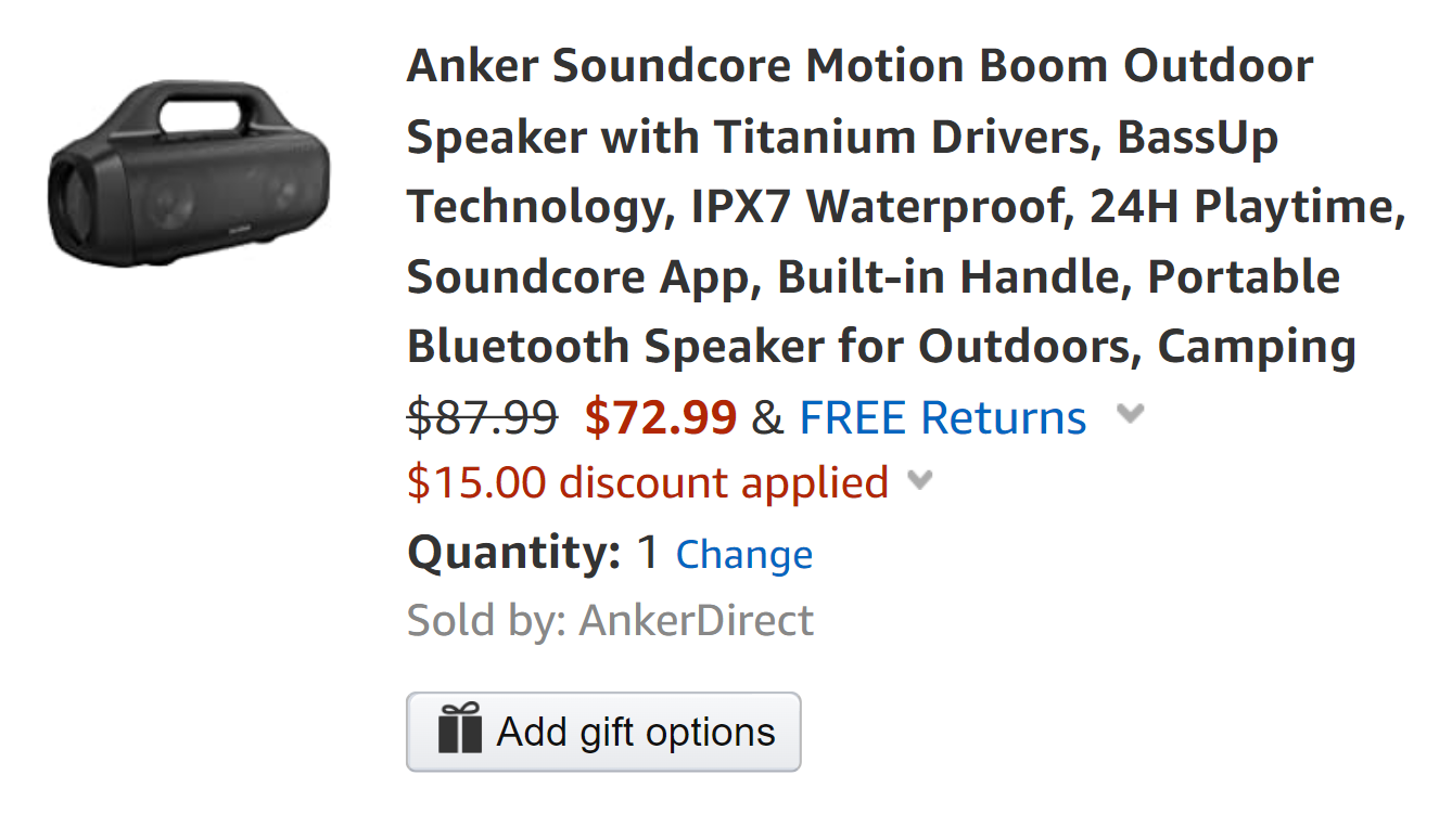 Anker Soundcore Motion Boom Speaker 