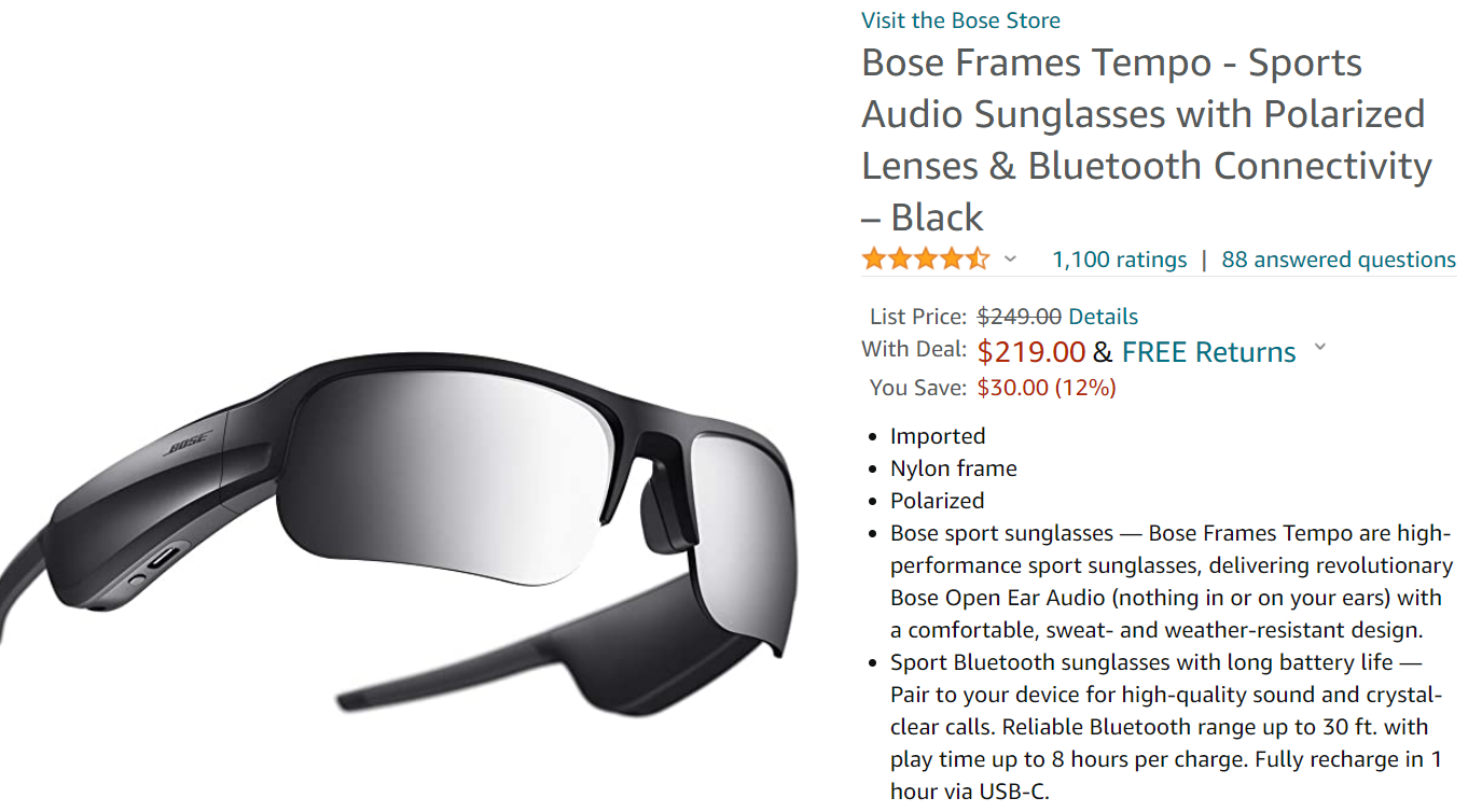 Bose Frames Tempo