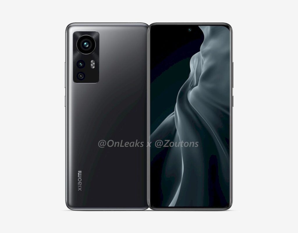 Xiaomi 12 CAD render by OnLeaks / ZoutonUS
