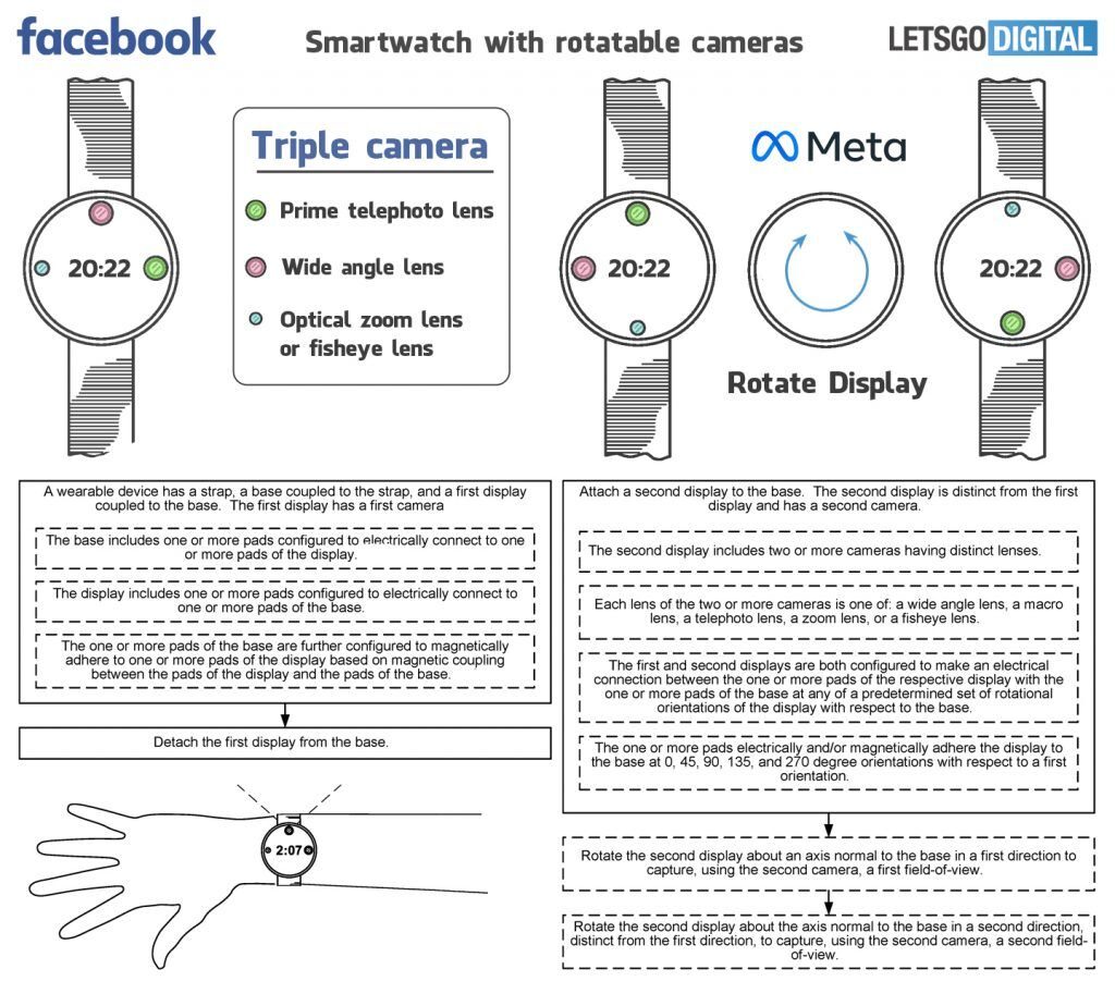 Умные часы Facebook Meta