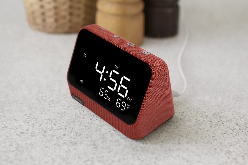 Lenovo Smart Clock Essential con Alexa integrado Clay Red