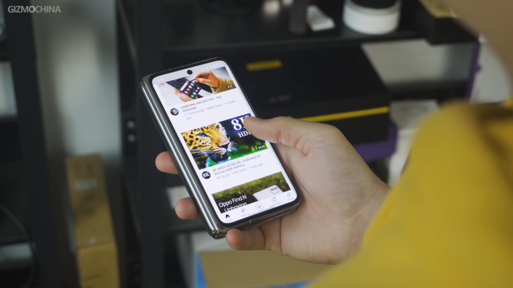 Oppo find N Review over display