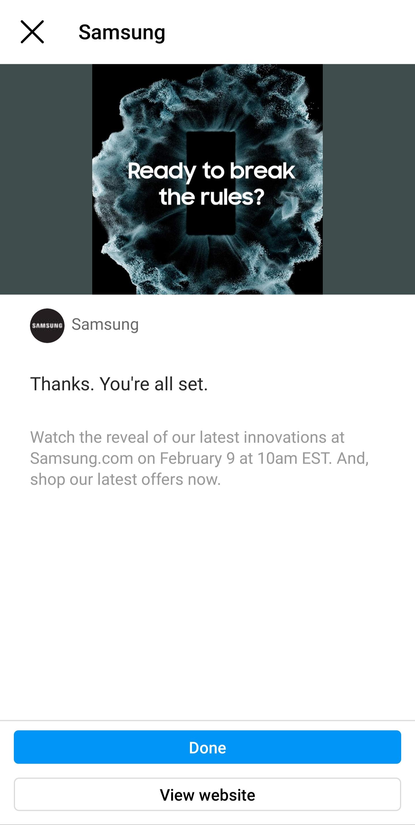 Samsung Galaxy Unpacked 2022 February 9