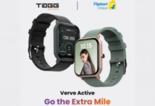 Tagg Verve Active Smartwatch with 24 sports modes launched in India for 3,999 INR ($54) Tagg