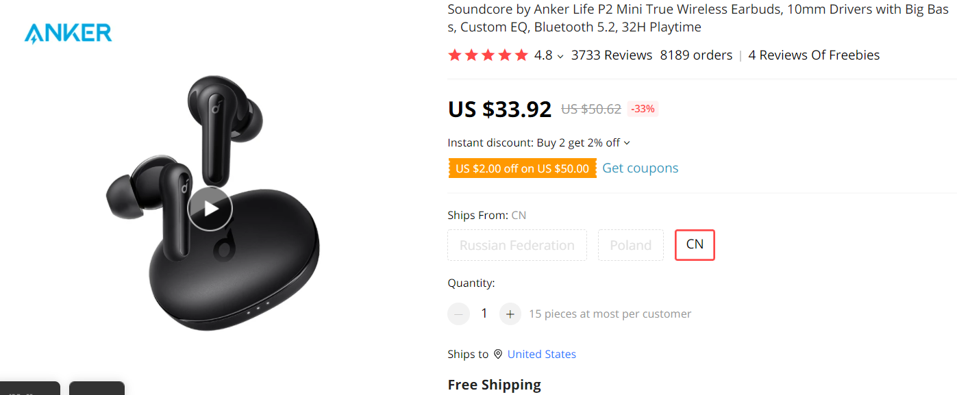 Soundcore By Anker Life P2 Mini