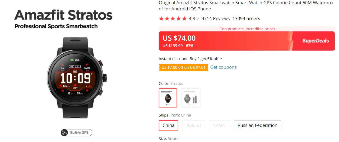 amazfit stratos 2022