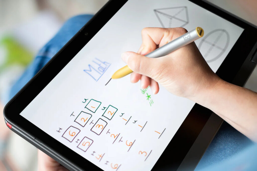 Logitech Pen rechargable stylus for classrooms that use Chromebooks