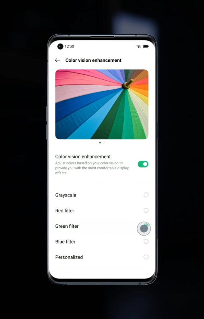 oppo color vision enhancement