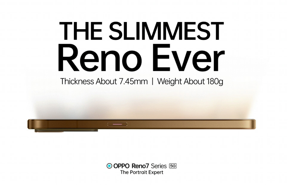 oppo reno7 pro slimmest ever