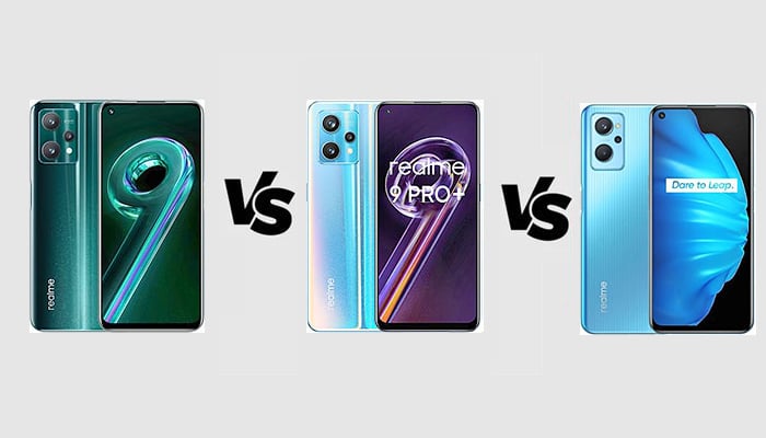 Realme 9 Pro vs Realme 9 Pro+ vs Realme 9i: Specs Comparison - Gizmochina