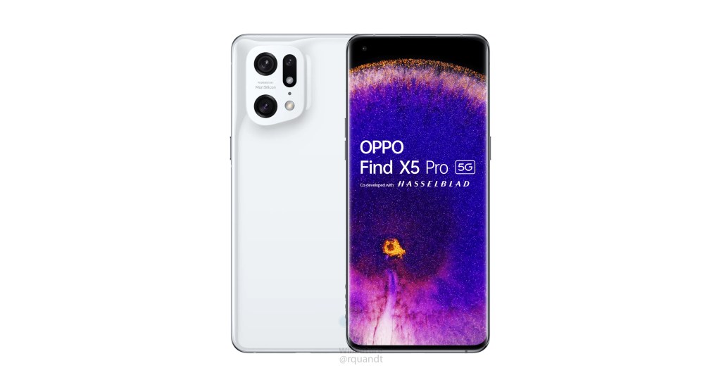 OPPO Find X5 Pro render