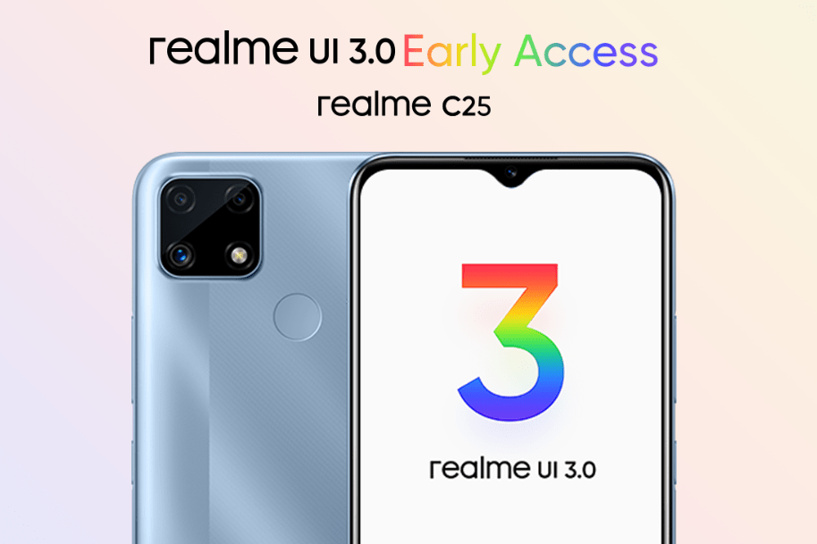 Realme C25 Realme UI 3.0 Early Access Android 12