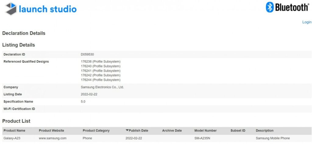 Samsung Galaxy A23 4G (SM-A235F/DSN) gets listed on Samsung Russia ...
