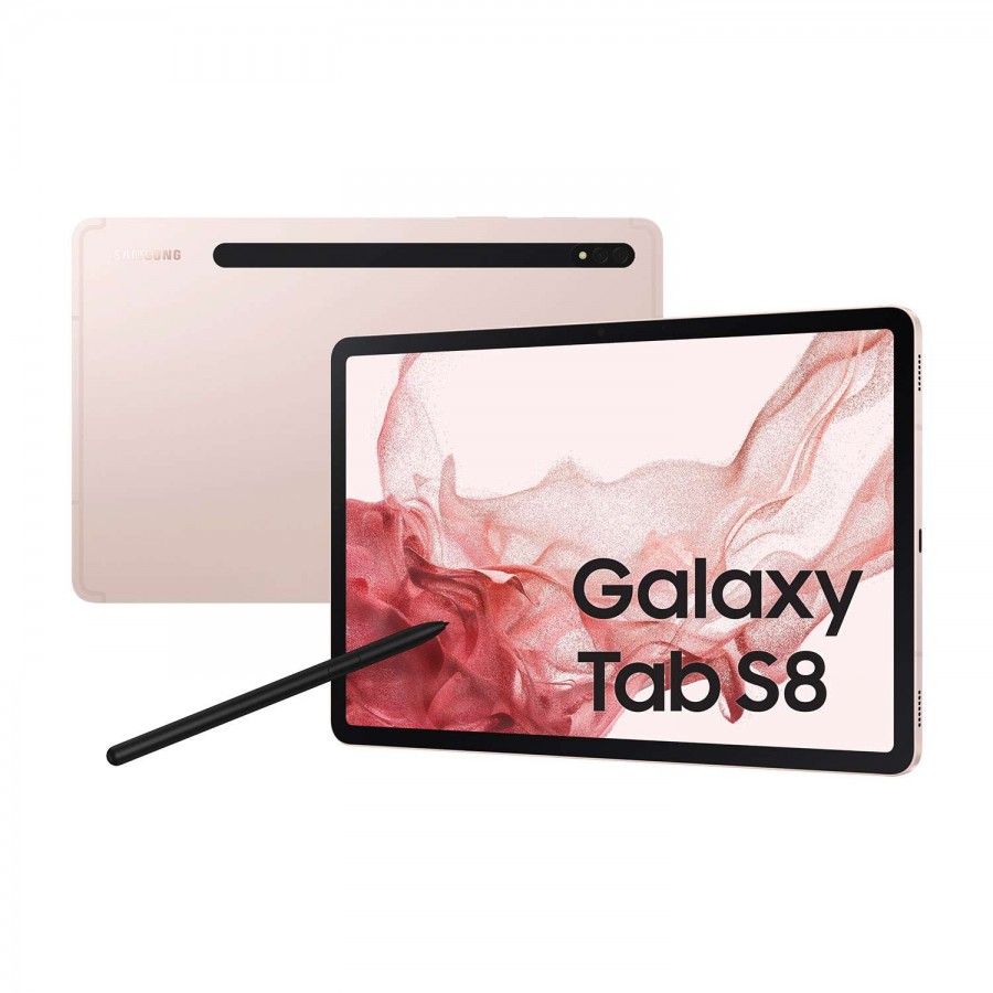 Samsung Galaxy Tab S8 series marketing images highlighting key features