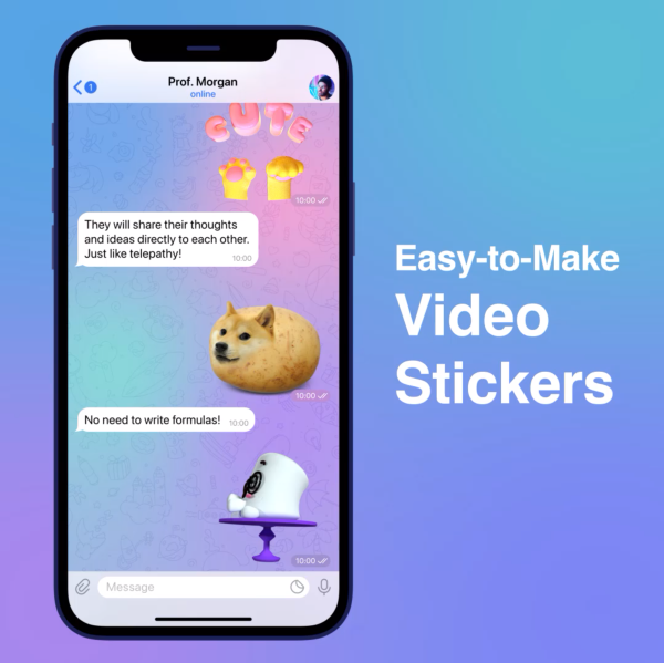 Telegram brings easy-to-make video stickers, better reactions and more with  version  update - Gizmochina