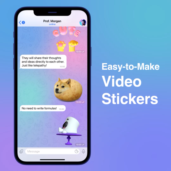 Telegram brings easy-to-make video stickers, better reactions and more with version update - Gizmochina Telegram brings easy-to-make video stickers, better reactions and more with version update - Gizmochina