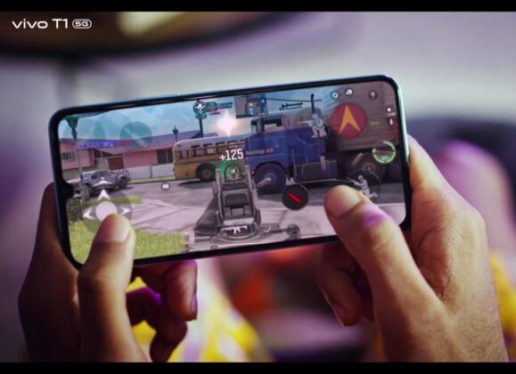 Vivo T1 5G teaser display
