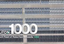 AutoX hits 1,000 vehicles milestone for its Robo Taxi fleet in China autox