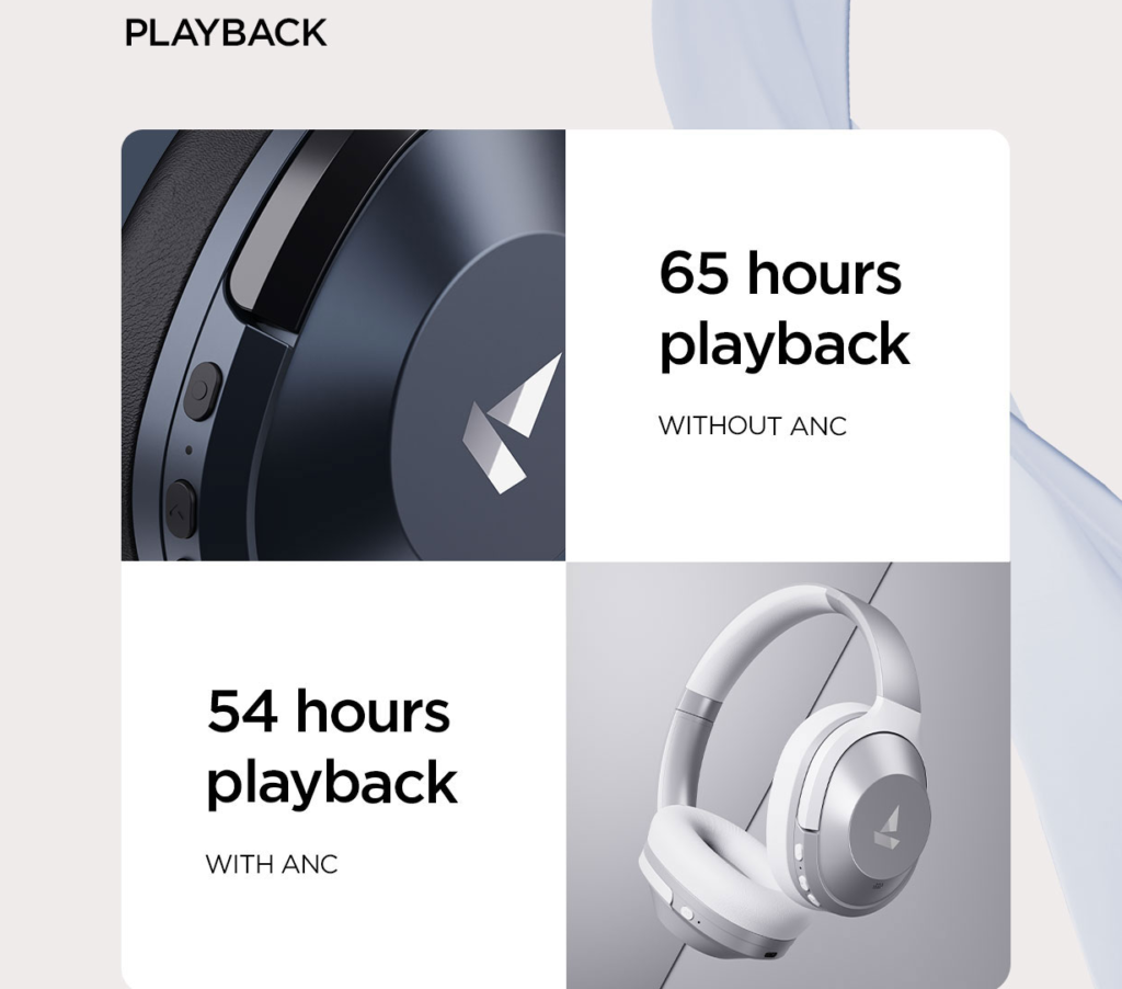 boAt Nirvanaa 751 ANC headphones with up to 65hr battery life launched