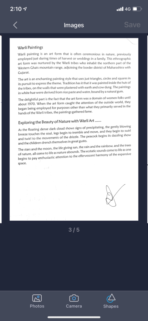 iScanner App - Insert