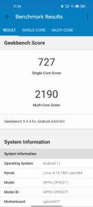 oppo reno7 5g antutu geekbench