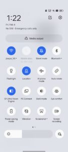 oppo reno7 5g quick settings