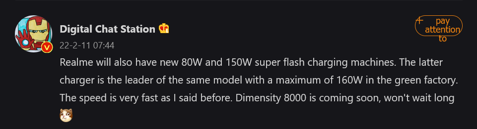 realme 150w charging tech dcs