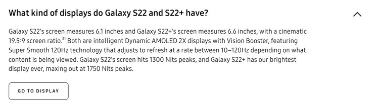samsung s22 s22+ 10hz