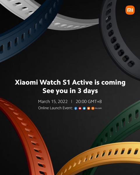 Xiaomi Watch S1 Active launch date