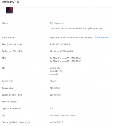 Infinix Hot 12