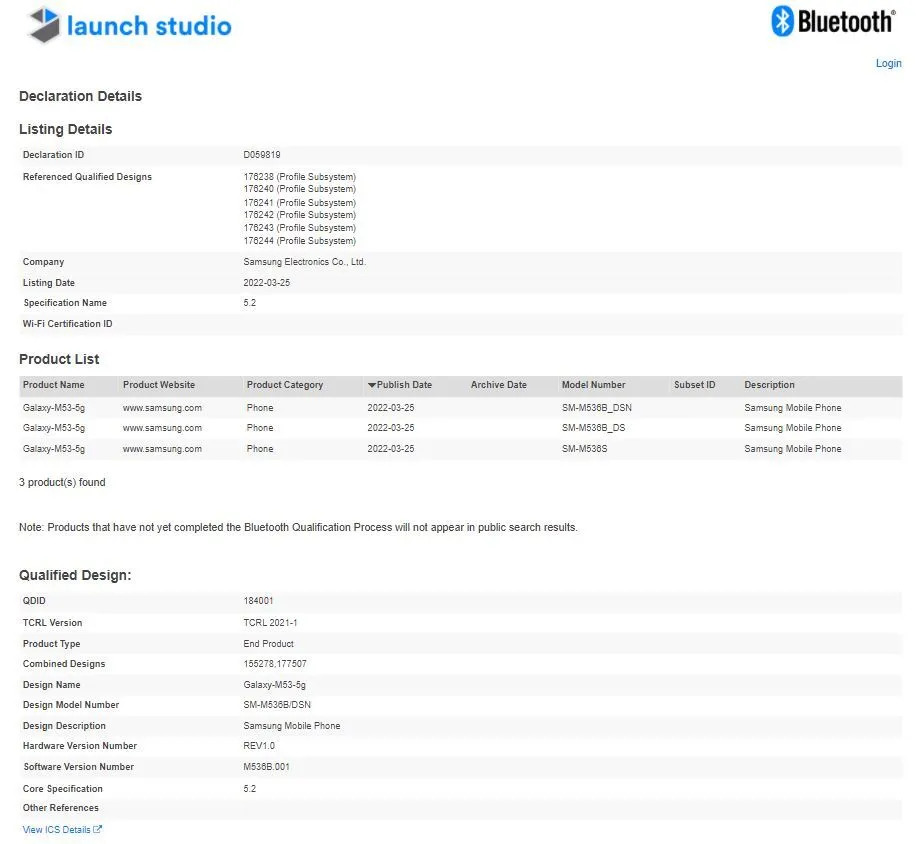 Samsung Galaxy M53 5G