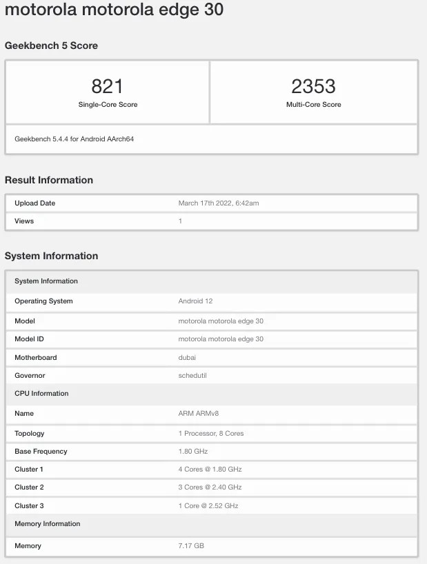 Motorola-Edge-30-Geekbench